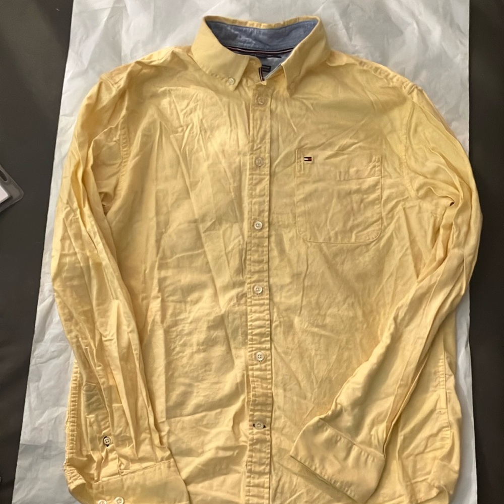 Tommy Hilfiger Light Yellow Casual Shirt